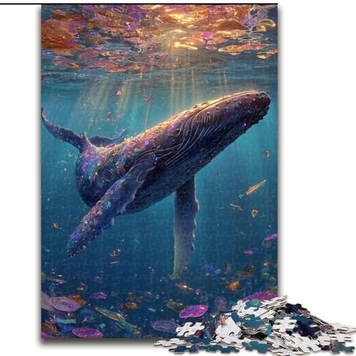 Puzzle für Teenager, 1000 Teile, Wale unter dem Meer, Spielzeug, Lernspiele, Stressabbau, tolle Geschenke und Spielzeuge, 26x38cm von LYXIANY