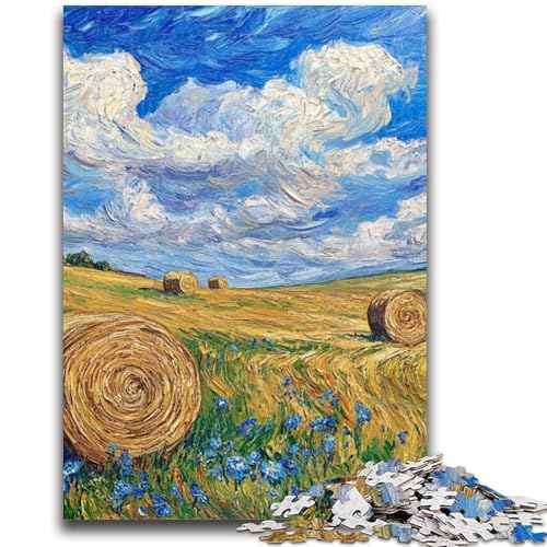 Puzzle für Teenager, 1000 Teile, Weizenfeld, anspruchsvolles Spiel und Familienspiel, Lernspiel für Geburtstag, Weihnachten, 26x38cm von LYXIANY