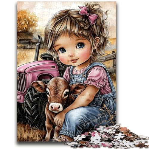 Puzzle für Teenager, 1000 Teile, Yak und kleines Mädchen, Lernspielzeug, Familienspiele, Lernspiel für Geburtstag, Weihnachten, 50x75cm Puzzle für Teenager, 1000 Teile, Yak und kleines Mädchen, Lernspielzeug, Familienspiele, Lernspiel für Geburtstag, Weihnachten, 50x75cm von LYXIANY