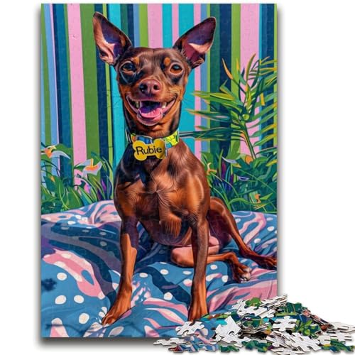 Puzzle für Teenager, 1000 Teile, Zeichnungshund, geeignet für Kinder ab 14 Jahren, anspruchsvolles Spiel, tolles Geschenk zum Spielen, 38x26cm von LYXIANY
