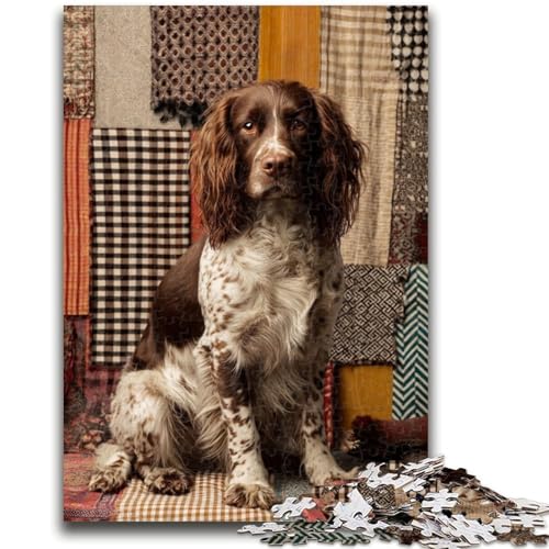 Puzzle für Teenager, 1000 Teile, fröhlicher Hund, geeignet für Kinder ab 14 Jahren, anspruchsvolles Spiel, tolles Geschenk zum Spielen, 38x26cm von LYXIANY