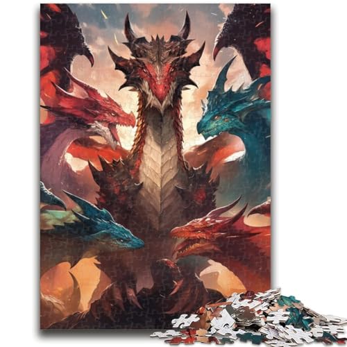 Puzzle für Teenager, 1000 Teile, geheimnisvoller Drache, Trainieren Sie Ihr Gehirn und Ihre Hände, Eltern-Kind-Interaktion, für Alter 14+, 38x26cm Puzzle für Teenager, 1000 Teile, geheimnisvoller Drache, Trainieren Sie Ihr Gehirn und Ihre Hände, Eltern-Kind-Interaktion, für Alter 14+, 38x26cm von LYXIANY