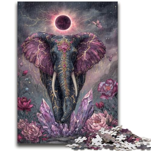 Puzzle für Teenager, 1000 Teile, geheimnisvoller Elefant, anspruchsvoll zu vervollständigen, Aber unterhaltsames und humorvolles Lernspiel zum Geburtstag, 26x38cm Puzzle für Teenager, 1000 Teile, geheimnisvoller Elefant, anspruchsvoll zu vervollständigen, Aber unterhaltsames und humorvolles Lernspiel zum Geburtstag, 26x38cm von LYXIANY