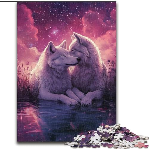 Puzzle für Teenager, 1000 Teile, kosmischer weißer Wolf, Stressabbau, schwierige Herausforderung, jedes Teil ist einzigartig – anspruchsvolles Familienspiel, 50x75cm Puzzle für Teenager, 1000 Teile, kosmischer weißer Wolf, Stressabbau, schwierige Herausforderung, jedes Teil ist einzigartig – anspruchsvolles Familienspiel, 50x75cm von LYXIANY
