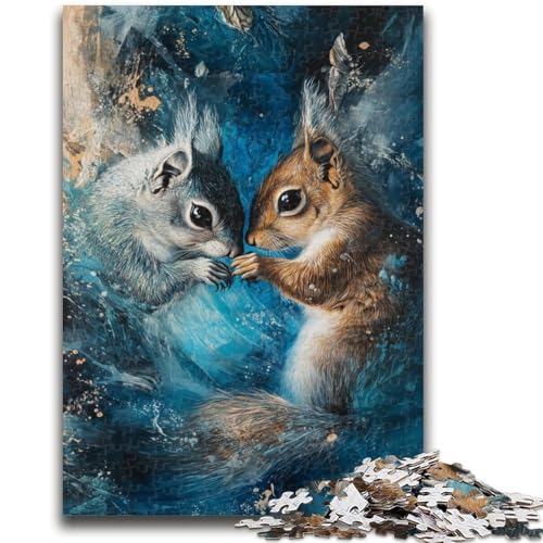 Puzzle für Teenager, 1000 Teile, kosmisches Eichhörnchen, Lernspielzeug, Familienspiele, Geschenke für Freunde und Familie, 50x75cm von LYXIANY