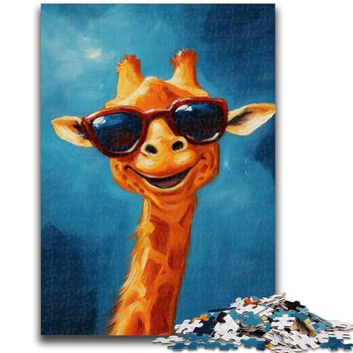 Puzzle für Teenager, 1000 Teile, künstlerische Giraffe, anspruchsvolles Spiel und Familienspiel, Lernspiel für Geburtstag, Weihnachten, 26x38cm von LYXIANY
