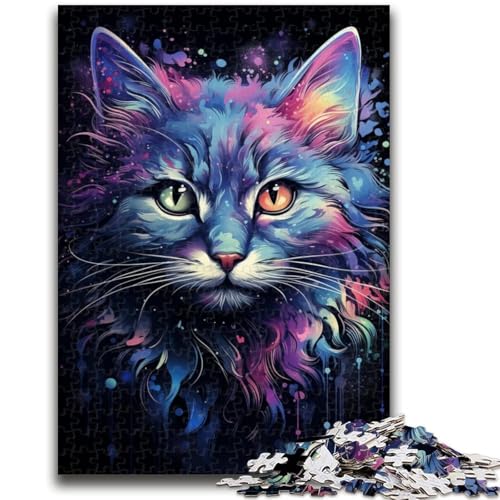 Puzzle für Teenager, 1000 Teile, schönes Katzen-Denkspiel, Wanddekoration, einzigartige Geburtstags, 38x26cm Puzzle für Teenager, 1000 Teile, schönes Katzen-Denkspiel, Wanddekoration, einzigartige Geburtstags, 38x26cm von LYXIANY