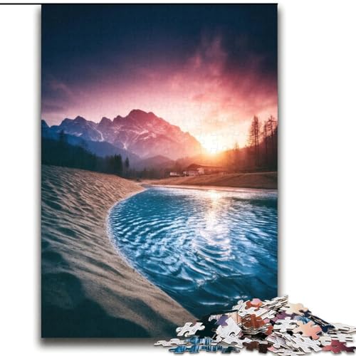 Puzzle für Teenager, 1000 Teile, wunderschöne Berge und Seen, Familienunterhaltungsspielzeug mit passendem Poster und Quizblatt, 38x52cm Puzzle für Teenager, 1000 Teile, wunderschöne Berge und Seen, Familienunterhaltungsspielzeug mit passendem Poster und Quizblatt, 38x52cm von LYXIANY