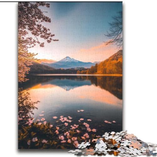 Puzzle für Teenager, 1000 Teile, wunderschöne Berge und Seen, Familienunterhaltungsspielzeug mit passendem Poster und Quizblatt, 38x52cm Puzzle für Teenager, 1000 Teile, wunderschöne Berge und Seen, Familienunterhaltungsspielzeug mit passendem Poster und Quizblatt, 38x52cm von LYXIANY