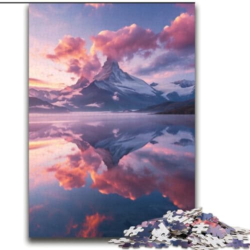 Puzzle für Teenager, 1000 Teile, wunderschöne Berge und Seen, Familienunterhaltungsspielzeug mit passendem Poster und Quizblatt, 38x52cm Puzzle für Teenager, 1000 Teile, wunderschöne Berge und Seen, Familienunterhaltungsspielzeug mit passendem Poster und Quizblatt, 38x52cm von LYXIANY