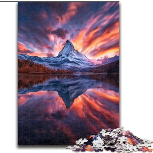 Puzzle für Teenager, 1000 Teile, wunderschöne Berge und Seen, lehrreich ganze Familie (Größe 26x38cm) von LYXIANY