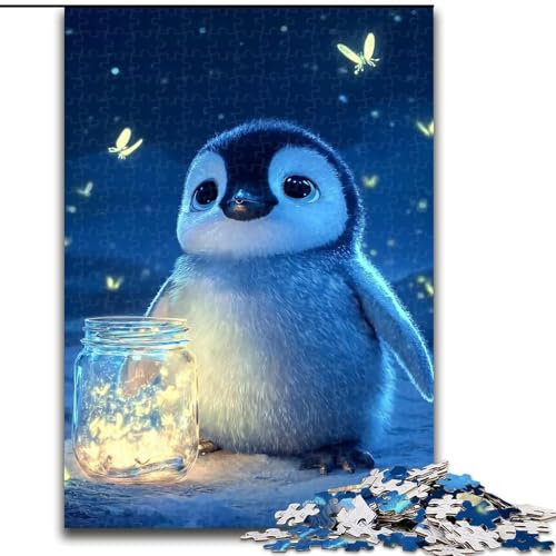 Puzzle für Teenager, 1000 süße Baby-Pinguine, Spielzeug, Denkspiel, stärkt die Liebe zwischen Paaren, für Kinder ab 14 Jahren (Größe 26x38cm) von LYXIANY
