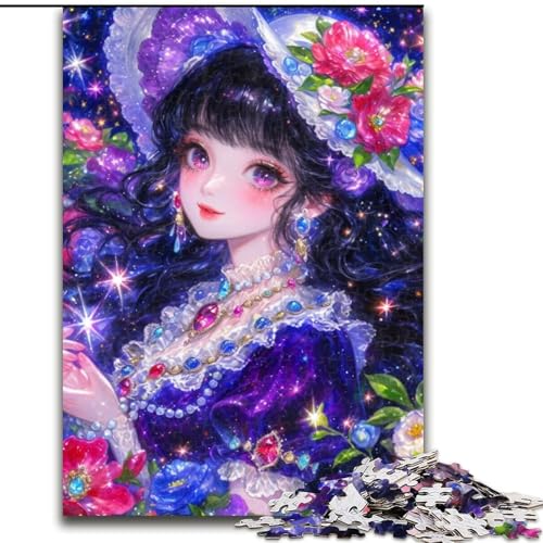 Puzzle für Teenager, 1000-teiliges Puzzle, Anime-Mädchen-Zauberer, Stressabbau-Spielzeug, einzigartige Heimdekoration und Geschenke für 14-Jährige (Größe 50x75cm) von LYXIANY