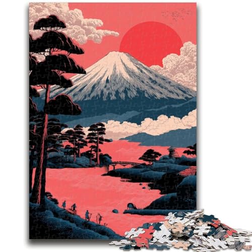 Puzzle für Teenager, 1000-teiliges Puzzle, Mount Fuji, anspruchsvolles Spiel und Lernspiel für die ganze Familie zum Geburtstag, Weihnachten, 50x75cm Puzzle für Teenager, 1000-teiliges Puzzle, Mount Fuji, anspruchsvolles Spiel und Lernspiel für die ganze Familie zum Geburtstag, Weihnachten, 50x75cm von LYXIANY
