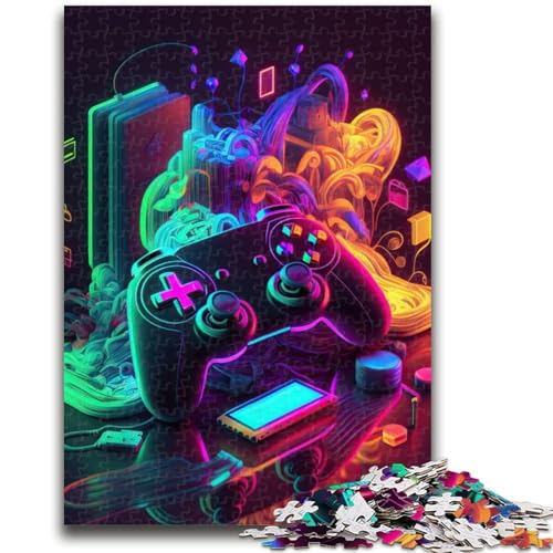 Puzzle für Teenager, 1000-teiliges Puzzle, Neon-Spiel, anspruchsvolles Spiel und Familienspiel, Lernspiel für Geburtstag, Weihnachten, 50x75cm von LYXIANY