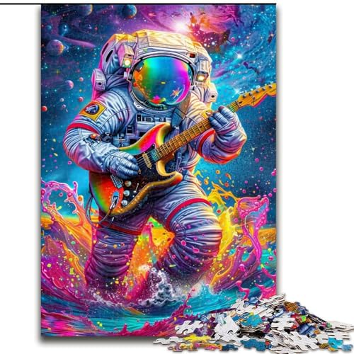 Puzzle für Teenager, 1000-teiliges Puzzle, Psychedelischer Astronaut, Quizspiel, Wanddekoration, einzigartige Geburtstags (Größe 50x75cm) von LYXIANY
