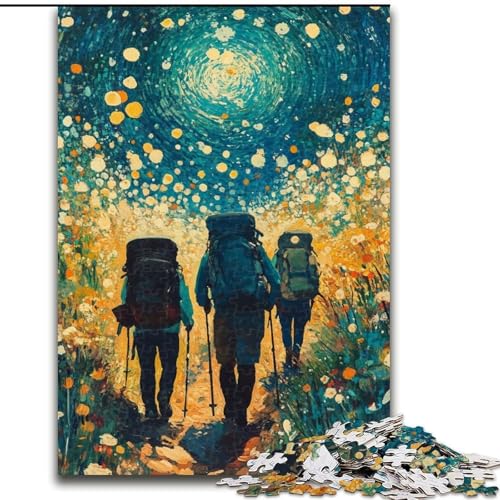 Puzzle für Teenager, 1000-teiliges Puzzle Reisender, Quizspiel, Wanddekoration, einzigartige Geburtstags (Größe 50x75cm) von LYXIANY