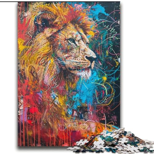 Puzzle für Teenager, 2000 Puzzles, Löwen-Graffiti-Spielzeug, Denkspiel zur Heimdekoration, für Kinder ab 14 Jahren, 70x100cm Puzzle für Teenager, 2000 Puzzles, Löwen-Graffiti-Spielzeug, Denkspiel zur Heimdekoration, für Kinder ab 14 Jahren, 70x100cm von LYXIANY