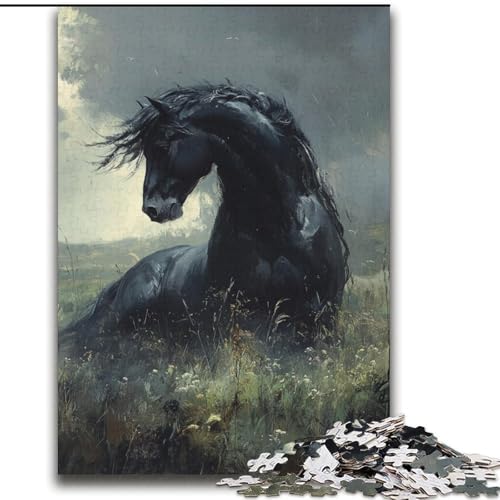Puzzle für Teenager, 2000 Schwarze Pferde, Lernspiele, Heimdekoration, Lernspiel für Geburtstag, Weihnachten, 70x100cm Puzzle für Teenager, 2000 Schwarze Pferde, Lernspiele, Heimdekoration, Lernspiel für Geburtstag, Weihnachten, 70x100cm von LYXIANY