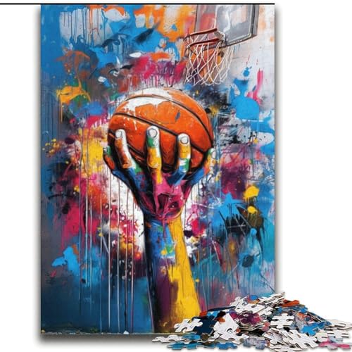Puzzle für Teenager, 2000 Teile, Basketballsport, geeignet für Kinder ab 14 Jahren, anspruchsvolles Spiel, tolles Geschenk zum Spielen, 70x100cm von LYXIANY