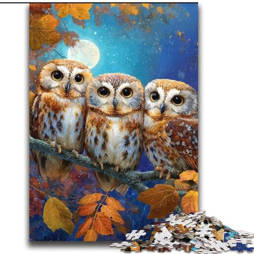 Puzzle für Teenager, 2000 Teile, Eule, geeignet für Kinder ab 14 Jahren, anspruchsvolles Spiel, tolles Geschenk zum Spielen, 70x100cm von LYXIANY
