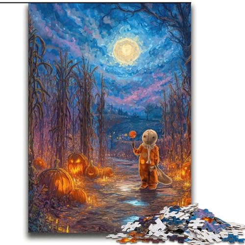 Puzzle für Teenager, 2000 Teile, Halloween unter dem Nachthimmel, Familienspiel, Stressabbau, schwierige Herausforderung, Wichtelgeschenke, 70x100cm Puzzle für Teenager, 2000 Teile, Halloween unter dem Nachthimmel, Familienspiel, Stressabbau, schwierige Herausforderung, Wichtelgeschenke, 70x100cm von LYXIANY