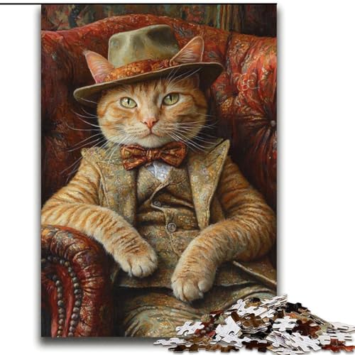 Puzzle für Teenager, 2000 Teile, Katze auf dem Sofa, geeignet für Kinder ab 14 Jahren, anspruchsvolles Spiel, tolles Geschenk zum Spielen, 70x100cm von LYXIANY