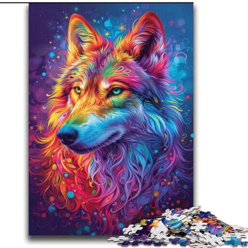 Puzzle für Teenager, 2000 Teile, Psychedelic Wolf, geeignet für Kinder ab 14 Jahren, anspruchsvolles Spiel, tolles Geschenk für Gaming, 70x100cm Puzzle für Teenager, 2000 Teile, Psychedelic Wolf, geeignet für Kinder ab 14 Jahren, anspruchsvolles Spiel, tolles Geschenk für Gaming, 70x100cm von LYXIANY