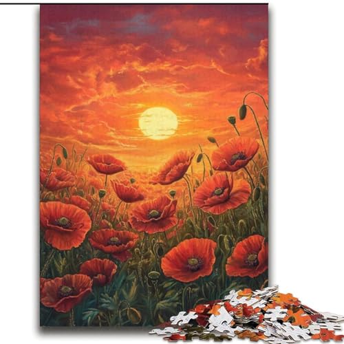 Puzzle für Teenager, 2000 Teile, Sonnenblumen im Sonnenuntergang, geeignet für Kinder ab 14 Jahren, anspruchsvolles Spiel, tolles Geschenk zum Spielen, 70x100cm von LYXIANY