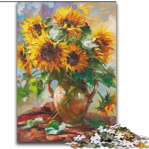 Puzzle für Teenager, 2000 Teile, Sonnenblumenkunst, geeignet für Kinder ab 14 Jahren, anspruchsvolles Spiel, tolles Geschenk zum Spielen, 70x100cm von LYXIANY