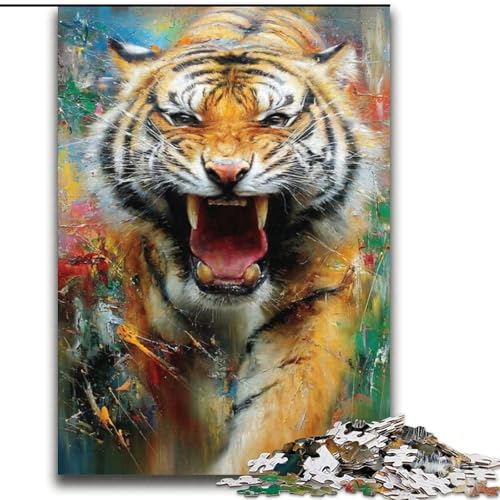 Puzzle für Teenager, 2000 Teile, Tiger, geeignet für Kinder ab 14 Jahren, anspruchsvolles Spiel, tolles Geschenk zum Spielen, 70x100cm von LYXIANY