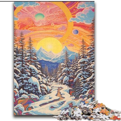 Puzzle für Teenager, 2000 Teile, Winterwald, geeignet für Kinder ab 14 Jahren, anspruchsvolles Spiel, tolles Geschenk zum Spielen, 70x100cm von LYXIANY