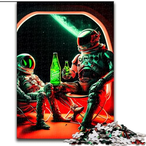 Puzzle für Teenager, Astronaut, geeignet für Personen ab 14 Jahren, Lernspiele, Wichtelgeschenke (Größe 50x75cm) von LYXIANY
