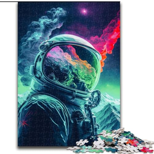 Puzzle für Teenager, Astronaut in den Bergen, Lernspiele, Heimdekoration, ganze Familie (Größe 26x38cm) von LYXIANY