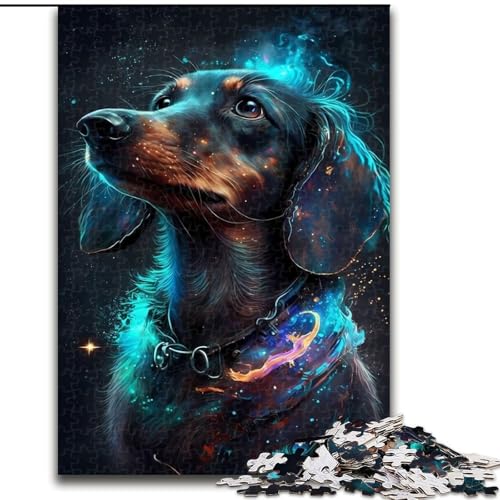 Puzzle für Teenager, Dackel, geeignet für Personen ab 14 Jahren, Lernspiele, Wichtelgeschenke (Größe 26x38cm) von LYXIANY