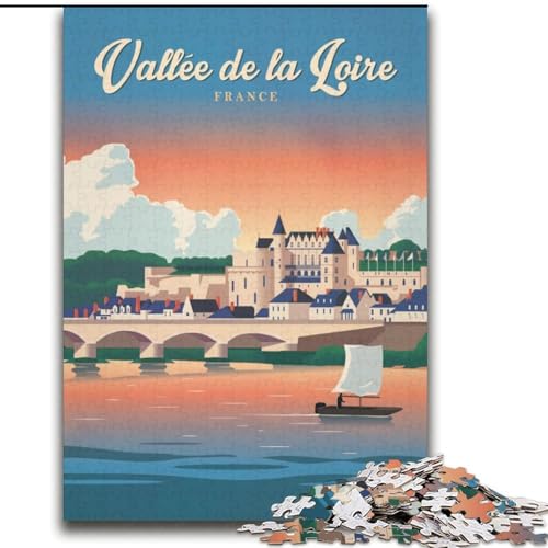 Puzzle für Teenager, Das Loiretal, Familienunterhaltungsspielzeug, ganze Familie, für Kinder ab 14 Jahren, 75x100cm Puzzle für Teenager, Das Loiretal, Familienunterhaltungsspielzeug, ganze Familie, für Kinder ab 14 Jahren, 75x100cm von LYXIANY