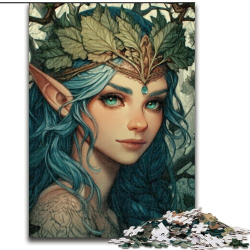 Puzzle für Teenager, Elfenmädchen, geeignet für Personen ab 14 Jahren, Lernspiele, Wichtelgeschenke (Größe 26x38cm) von LYXIANY