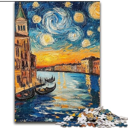 Puzzle für Teenager, Nachthimmel, geeignet für Personen ab 14 Jahren, Lernspiele, Wichtelgeschenke (Größe 26x38cm) von LYXIANY
