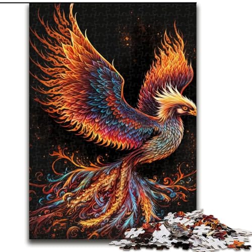 Puzzle für Teenager, Phönixvogel, geeignet für Personen ab 14 Jahren, Lernspiele, Wichtelgeschenke (Größe 26x38cm) von LYXIANY