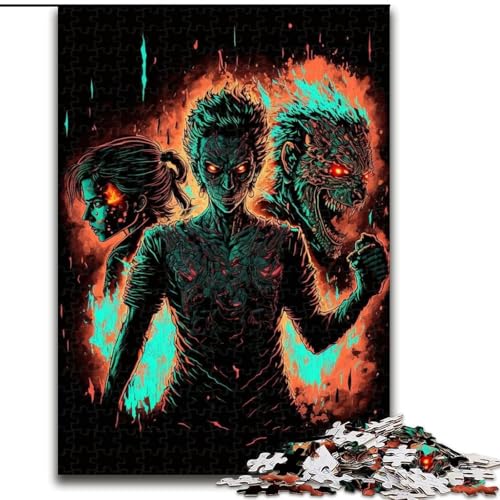 Puzzle für Teenager, Teufelsdreier, geeignet für Personen ab 14 Jahren, Lernspiele, Wichtelgeschenke (Größe 26x38cm) von LYXIANY