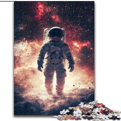 Puzzle für Teenager, Weltraum-Astronaut, geeignet für Personen ab 14 Jahren, Lernspiele, Wichtelgeschenke (Größe 26x38cm) von LYXIANY