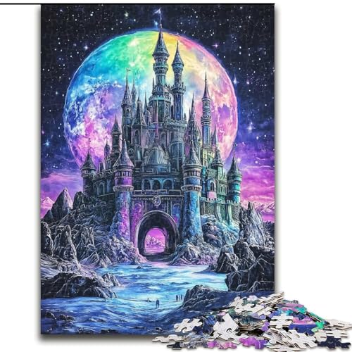 Puzzle für Teenager, alte Burg, anspruchsvolles Spielspielzeug, Wanddekoration, einzigartige Geburtstags (Größe 26x38cm) von LYXIANY