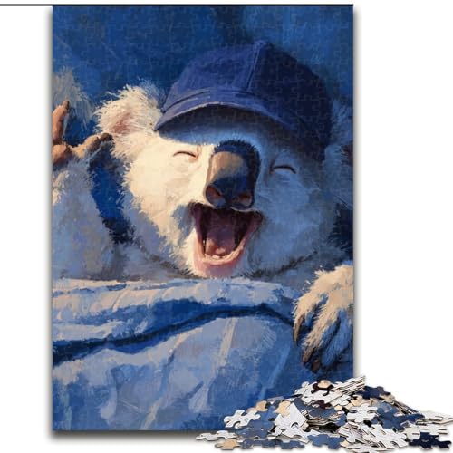 Puzzle für Teenager, schlafender Koala, geeignet für Personen ab 14 Jahren, Lernspiele, Wichtelgeschenke (Größe 50x75cm) von LYXIANY