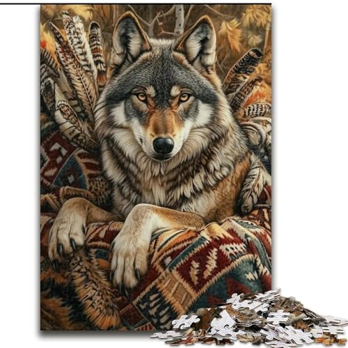 Puzzle für Teenager Wolfstotem, Familienunterhaltungsspielzeug ganze Familie ab 14 Jahren (Größe 26x38cm) von LYXIANY