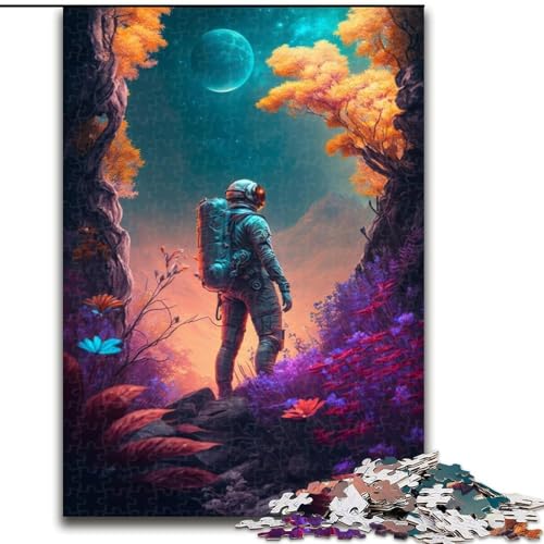 Puzzle mit 1000 Teilen, Astronauten-Puzzle für Erwachsene, anspruchsvolles Denkspiel für Teenager, Spaß für die ganze Familie, DIY-Geschenk zur Heimdekoration, Größe 50x75cm von LYXIANY