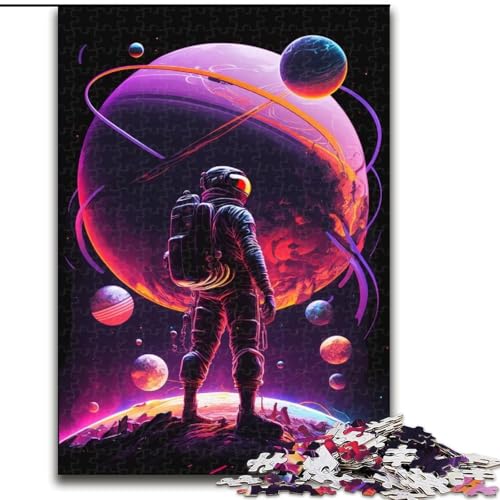 Puzzle mit 1000 Teilen, Astronautenplanet, Holzpuzzle, Größe 50x75cm, Familie und Freunde, geeignet für Kinder ab 14 Jahren Puzzle mit 1000 Teilen, Astronautenplanet, Holzpuzzle, Größe 50x75cm, Familie und Freunde, geeignet für Kinder ab 14 Jahren von LYXIANY