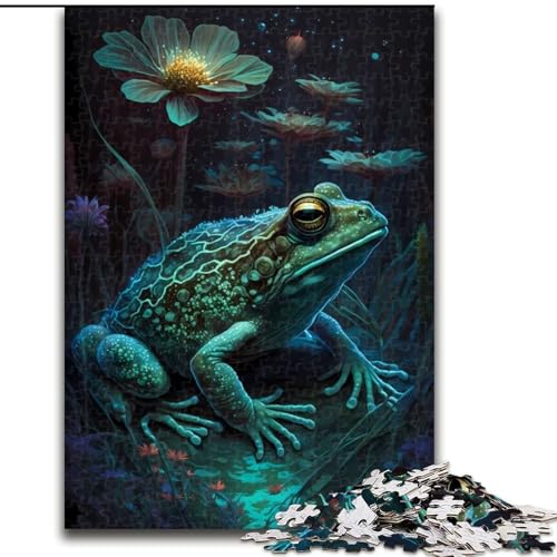 Puzzle mit 1000 Teilen, Froschzauberei, Puzzle für Erwachsene, Größe 50x75cm, Denksportaufgabe, Teenager und zur Heimdekoration von LYXIANY
