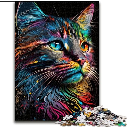 Puzzle mit 1000 Teilen, Porträt Einer schönen Katze, Puzzles für Erwachsene, anspruchsvolles Denkspiel für Teenager, Spaß für die ganze Familie, DIY-Geschenk zur Heimdekoration, Größe 50x75cm Puzzle mit 1000 Teilen, Porträt Einer schönen Katze, Puzzles für Erwachsene, anspruchsvolles Denkspiel für Teenager, Spaß für die ganze Familie, DIY-Geschenk zur Heimdekoration, Größe 50x75cm von LYXIANY