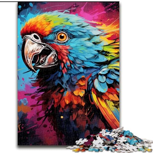 Puzzle mit 1000 Teilen, Tiere, Vögel, Papageien Anspruchsvolles Denkspiel – Entspannendes Spielzeug für Teenager, Größe 50x75cm von LYXIANY
