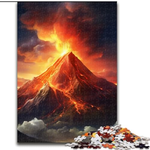 Puzzle mit 1000 Teilen, Vulkanausbruch, Holzpuzzle für Erwachsene, Größe 50x75cm, Denkspiel für Teenager und Familieninteraktion Puzzle mit 1000 Teilen, Vulkanausbruch, Holzpuzzle für Erwachsene, Größe 50x75cm, Denkspiel für Teenager und Familieninteraktion von LYXIANY